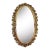 Mid Century Gold Acanthus Leaf Oval Wall Mirror For Sale
