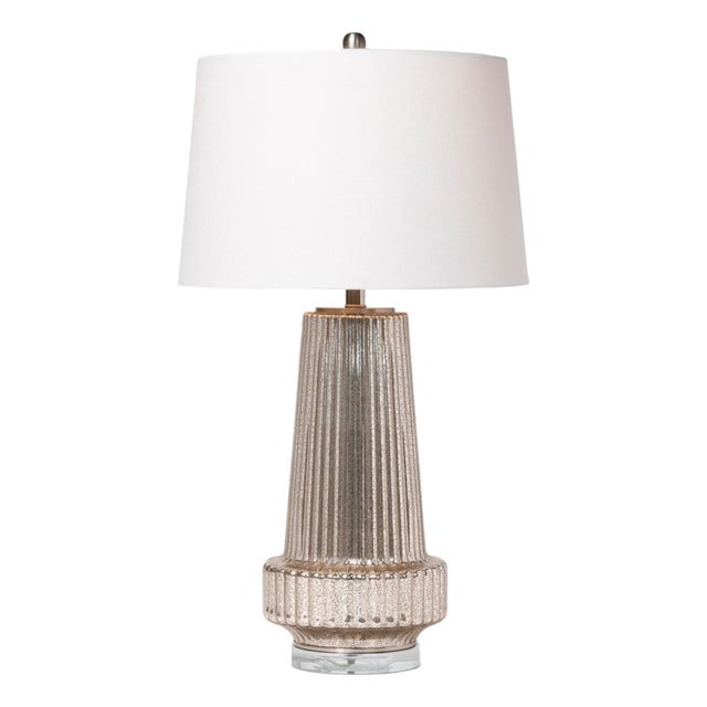 The Danette Mercury Glass Lamp by Made Goods For Sale