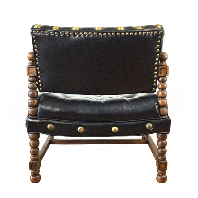 Mid-Century Modern Mid Century Extra Large Stud Lounge Chair For Sale - Image 3 of 9