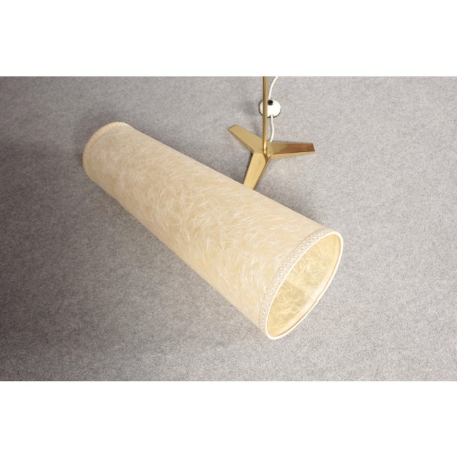 1950s Mid-Century Brass Tripod Floor Lamp, 1950s For Sale - Image 5 of 14