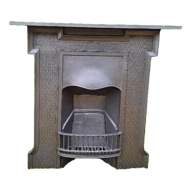 Antique Cast Iron Combination Fireplace, 1915 For Sale