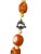 Transitional Vintage Chunky Natural Salmon Coral Necklace 9.5" H For Sale - Image 3 of 12