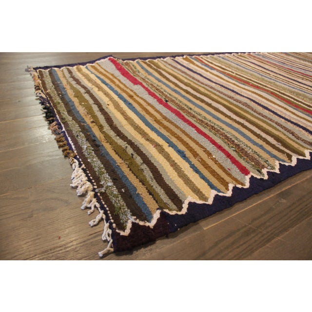 Mid 20th Century Mid-20st Century Vintage Kilim Rug For Sale - Image 5 of 10