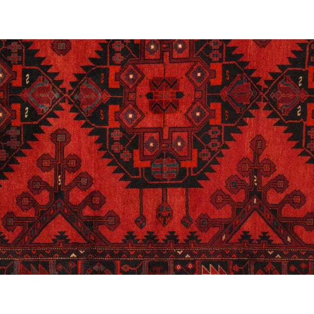 Early 20th Century Antique Persian Hamadan Rug - 5′ × 9′5" For Sale - Image 4 of 5