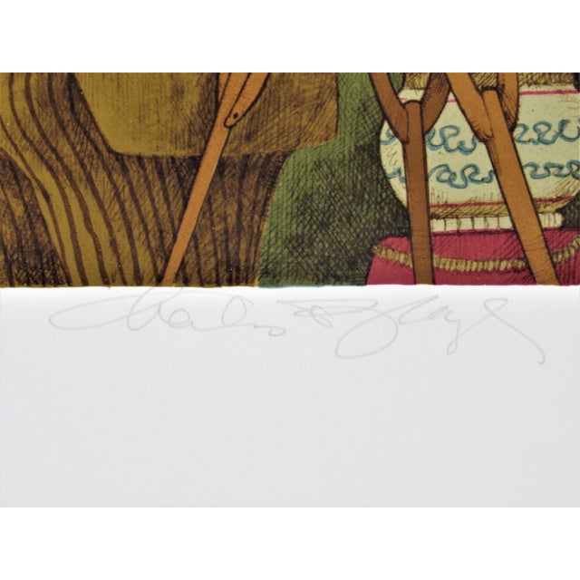 Printmaking Materials Charles Bragg, The Photographer II, Circa 1990 For Sale - Image 7 of 9