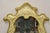 Hollywood Regency Vintage Italian Florentine Carved Sculpted Giltwood Cream and Gold Wall Mirror For Sale - Image 3 of 12