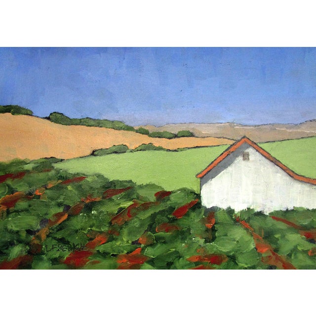 Field Rows & Farm Barn Art Lynne French Landscape Oil Painting 11x14 ...