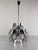 Space Age Chrome Chandelier in Crystal Glass and Optic Lens by Oscar Torlasco, 1970s For Sale - Image 8 of 18