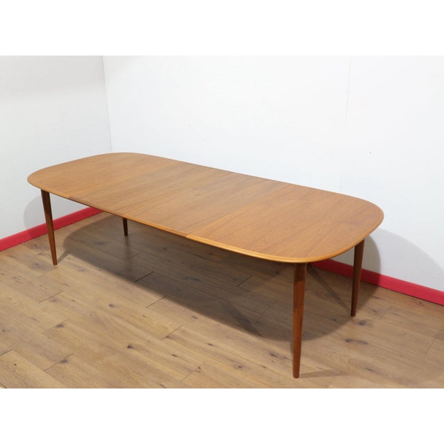 Mid Century Modern in the Style of Skovmand and Anderson Teak Danish Extending Dining Table For Sale - Image 9 of 15