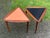 1960s Set of 2 Walnut Attributed to Arthur Umanoff Guitar Pick Triangular Nesting Tables For Sale In Seattle - Image 6 of 9
