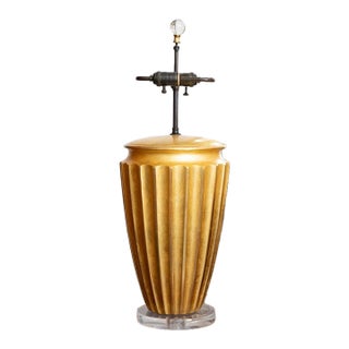 Pair of Art Deco Style Giltwood Table Lamps (Priced Individually) For Sale