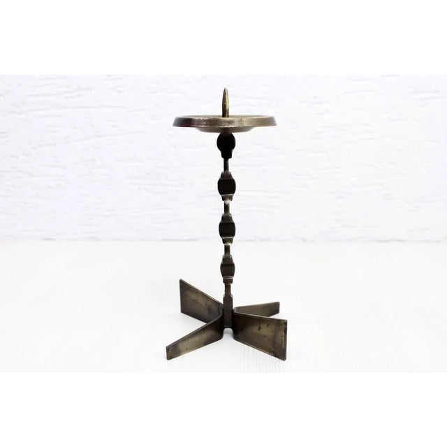 Mid-Century Brutalist Candleholder, 1960s For Sale - Image 11 of 11
