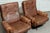Leather Swivel Lounge Chairs attributed to Ope-Möbler Jönköping, Sweden, 1960s, Set of 2 For Sale - Image 13 of 14