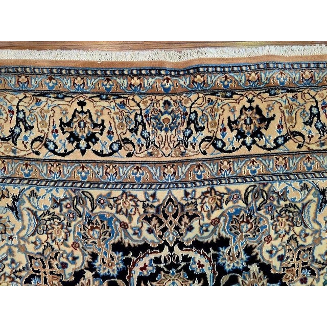 Beige Nain Rug in Hand-Knotted Cork Wool For Sale - Image 8 of 11