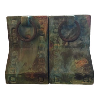 Rare Alvino Bagni Bookends in His Brutalist/ Mid-Century Modern “Sea Garden” Collection For Sale