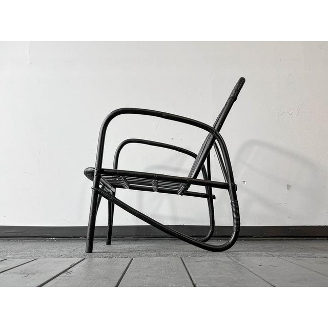 Black Chair in Bamboo For Sale - Image 14 of 18