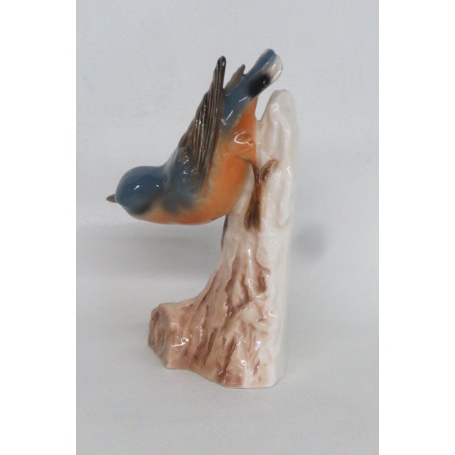 Goebel W Germany Cv84 Nuthatch Figurine 1967 Porcelain Bird on Branch 4898b For Sale In Miami - Image 6 of 18