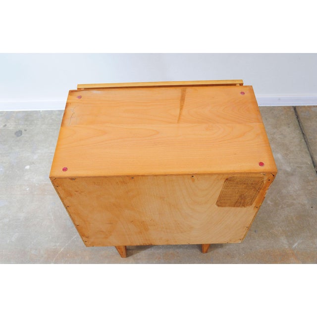 Mid-Century Nightstands in Ash Veneer & Black Glass by František Mezulánik for Nový Domov, Czechoslovakia, 1970s, Set of 2 For Sale - Image 18 of 18