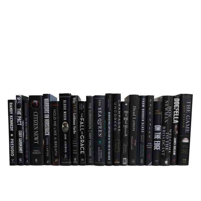 Transform your space with our Modern Black Tie Dust Jackets By The Foot. These are authentic Modern hardback books in...