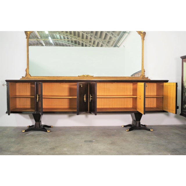 Vintage Dining Set from Fratelli Rigamonti, Desio, 1940s, Set of 9 For Sale - Image 4 of 10