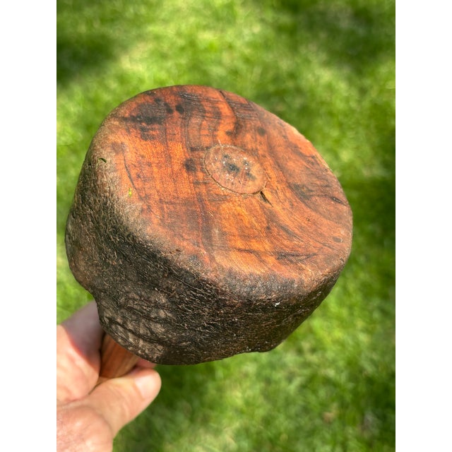 Very Early Rustic Wooden Mallet For Sale - Image 11 of 12