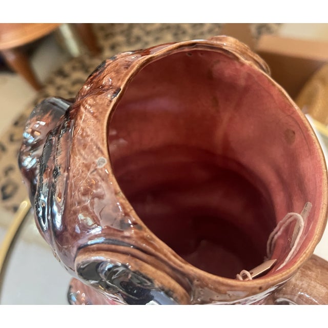 Late 19th Century Majolica Pug Dog Pitcher, C1880-1900 For Sale - Image 5 of 11