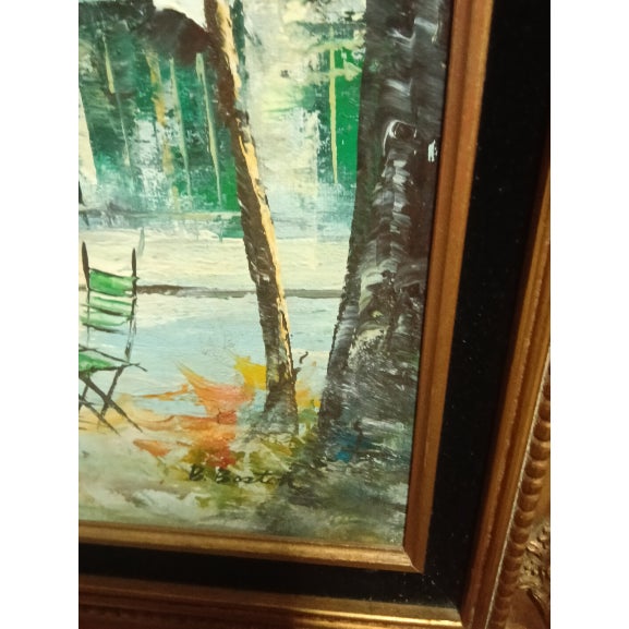 B. Boston School Original Pariscape Painting 1910 For Sale - Image 4 of 5