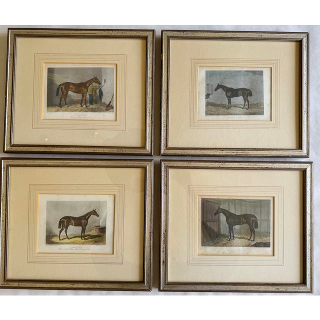 Victorian Mid 19th Century Set of 8 Antique English Hand-Colored Equestrian Engravings For Sale - Image 3 of 12