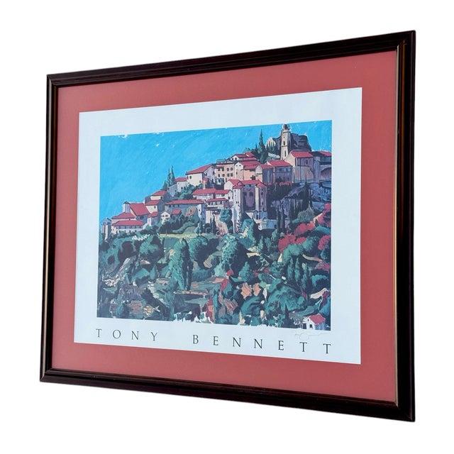 Tony Bennett Signed Print - South of France Framed 1985 For Sale - Image 4 of 5