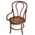 Victorian bent oak & cane number 18 oak armchair by Jacob & Josef Kohn for Thonet features an elegant, sculptural frame...