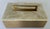 Stylish Revelation Modern Quartz and Satin Brass Box, showroom floor sample