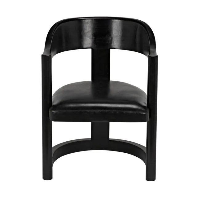 Mid-Century Modern Mccormick Chair, Charcoal Black For Sale - Image 3 of 5