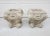Pair of Early 20th Century Painted Square Cast Stone Lion's Heads and Paw Feet Planters For Sale - Image 13 of 13