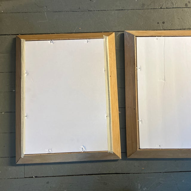 1940s 1940’s Two Original Abstract Sepia Figure Study Drawings- Set of Two For Sale - Image 5 of 5