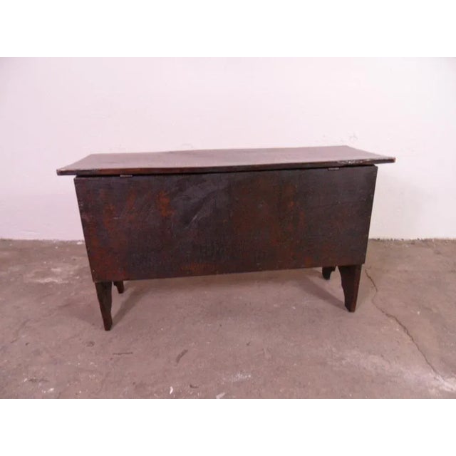 Small Antique Oak Chest For Sale - Image 10 of 13