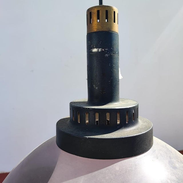 Vintage Polycarbonate Pendant For Sale - Image 8 of 10