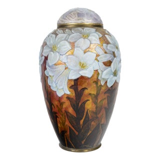 Vintage Covered Vase by Camille Fauré, 1930 For Sale