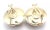 Tiffany & Co. Angela Cummings 18k Gold, Mother of Pearl & Black Jade Checkerboard Earrings. For non-pierced ears, but a...