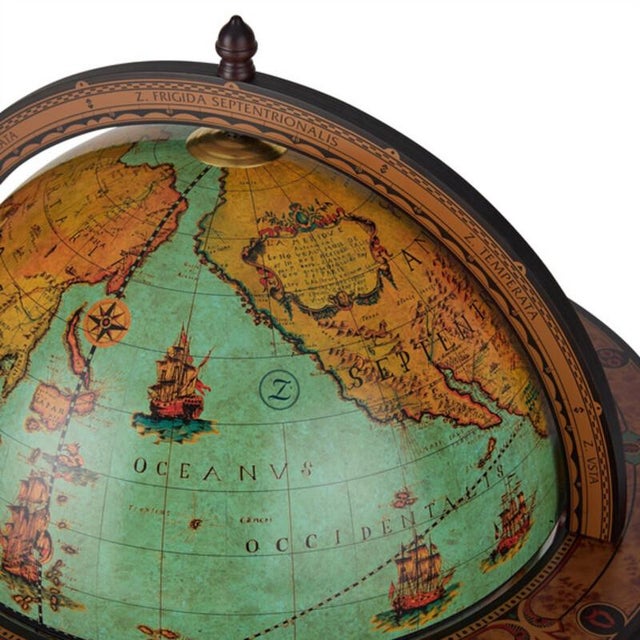 Early 21st Century Bacchus Lagoon Globe Bar by Zoffoli Mappamondi For Sale - Image 5 of 8