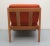Lounge Chair in Light Oak and Orange Upholstery, 1975 For Sale - Image 3 of 12