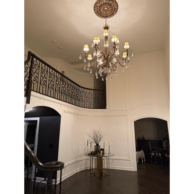 Glass Fine Art Lamps a Midsummer Night's Dream 57" Crystal Chandelier For Sale - Image 7 of 8