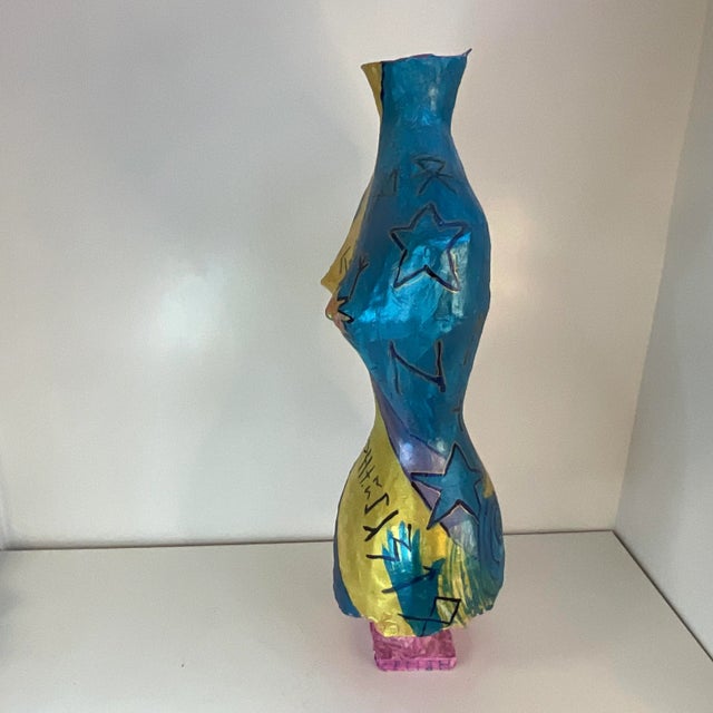 Peter Keil 1980s Abstract Post Modern Female Torso Sculptural Painting After Peter Keil For Sale - Image 4 of 11