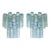 Contemporary light-blue “tronchi” wall sconce in venini style - a pair a pair of contemporary“tronchi” wall sconce. two...