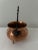 Small vintage copper cauldron with cast iron handle. Great vintage condition.