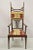 Antique Mahogany Art Nouveau Tall Finial Parlor Chair after J.S. Henry. Maker unconfirmed but in the manner of J.S. Henry,...