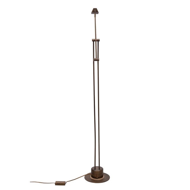 Metal Bronze Halogen Floor Lamp from Massive, Belgium, 1980s For Sale - Image 7 of 11