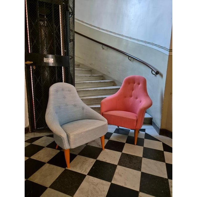 Scandinavian Modern Lilla Eva Armchair by Kerstin Hörlin-Holmquist for Nordiska Kompaniet For Sale - Image 14 of 15