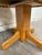 Vintage Solid Oak Round Pedestal Dining Table For Sale - Image 11 of 11
