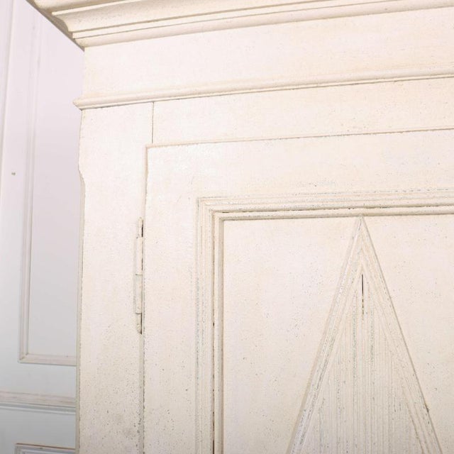 Danish Painted Two-Door Wardrobe For Sale - Image 4 of 9