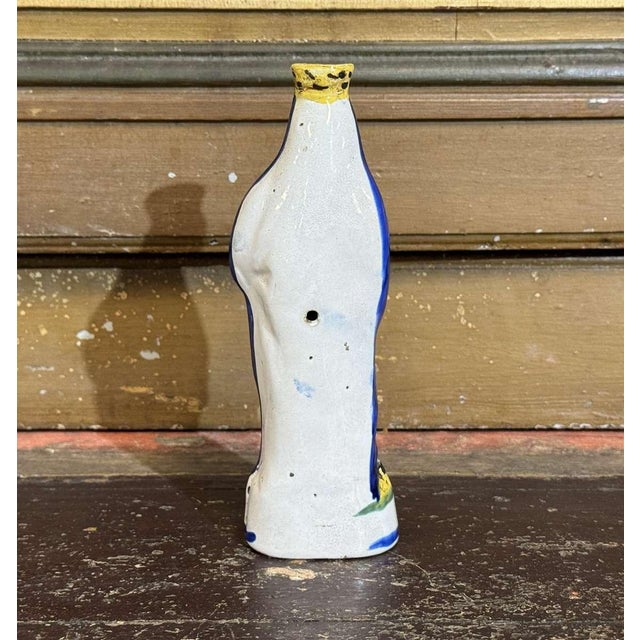 Ceramic Saint Mary in Quimper Earthenware, 1800s For Sale - Image 7 of 13